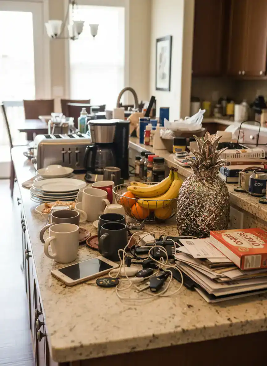Cluttered Countertops