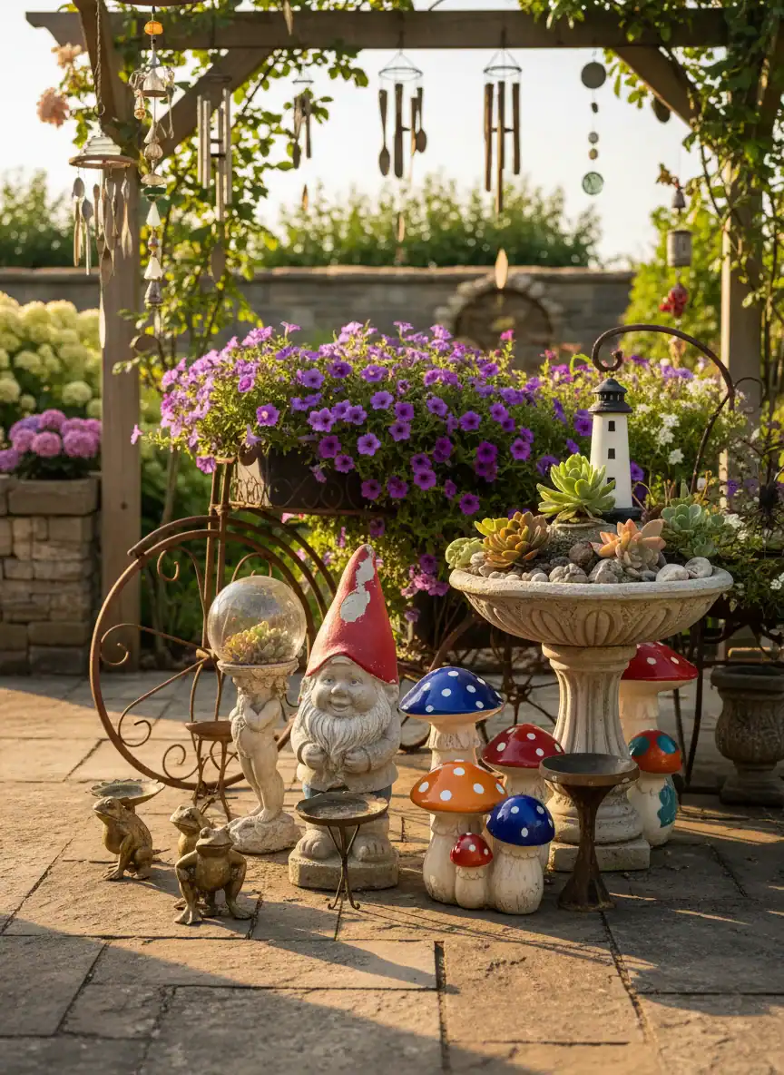 Random Collections of Garden Ornaments