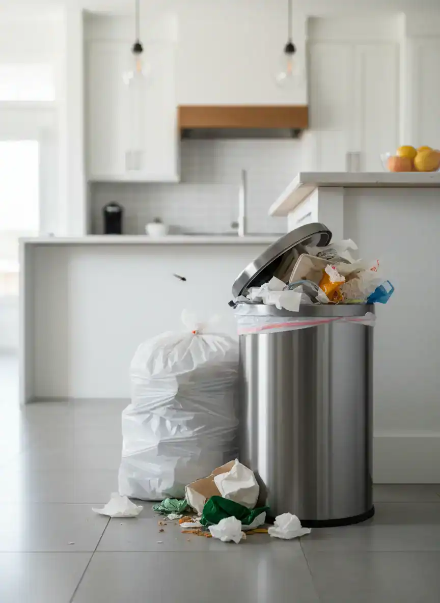 Unsightly or Overfilled Trash Cans
