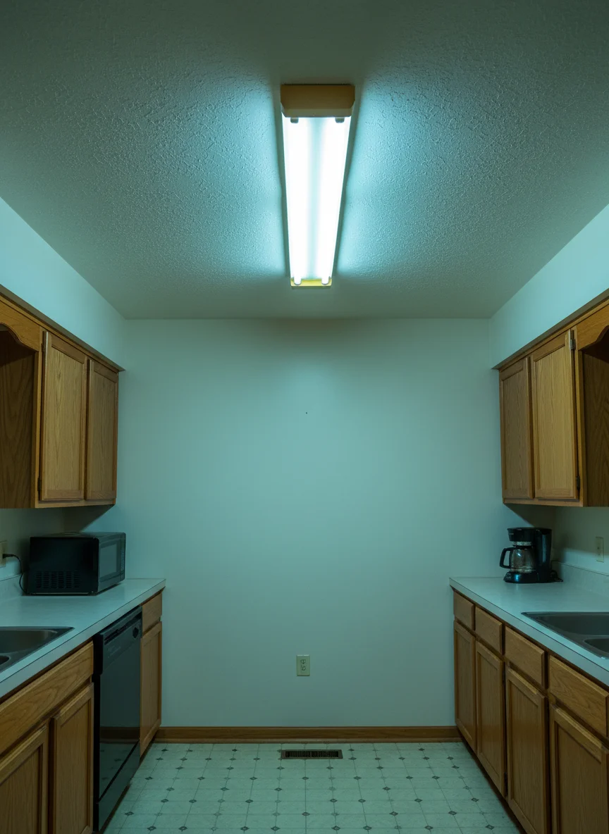 Harsh Fluorescent Tube Lighting