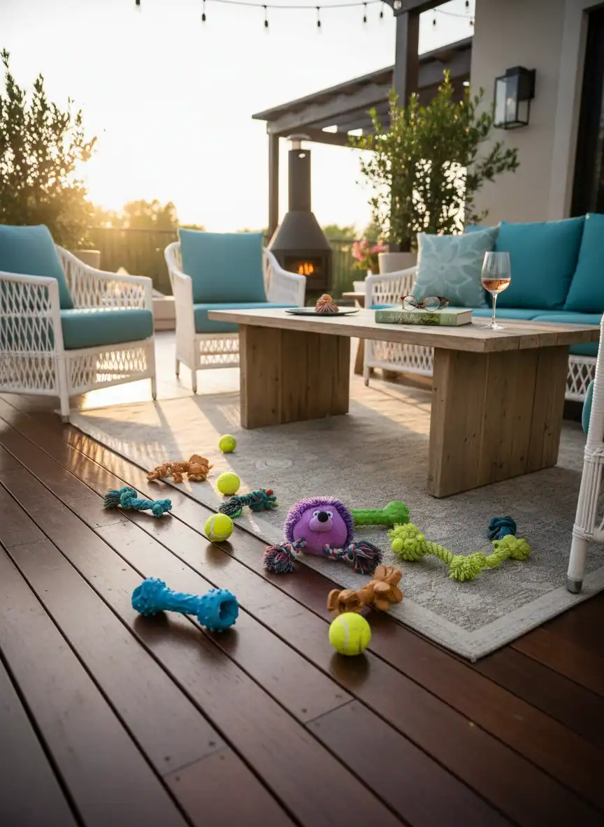 Pet Toys Left Scattered