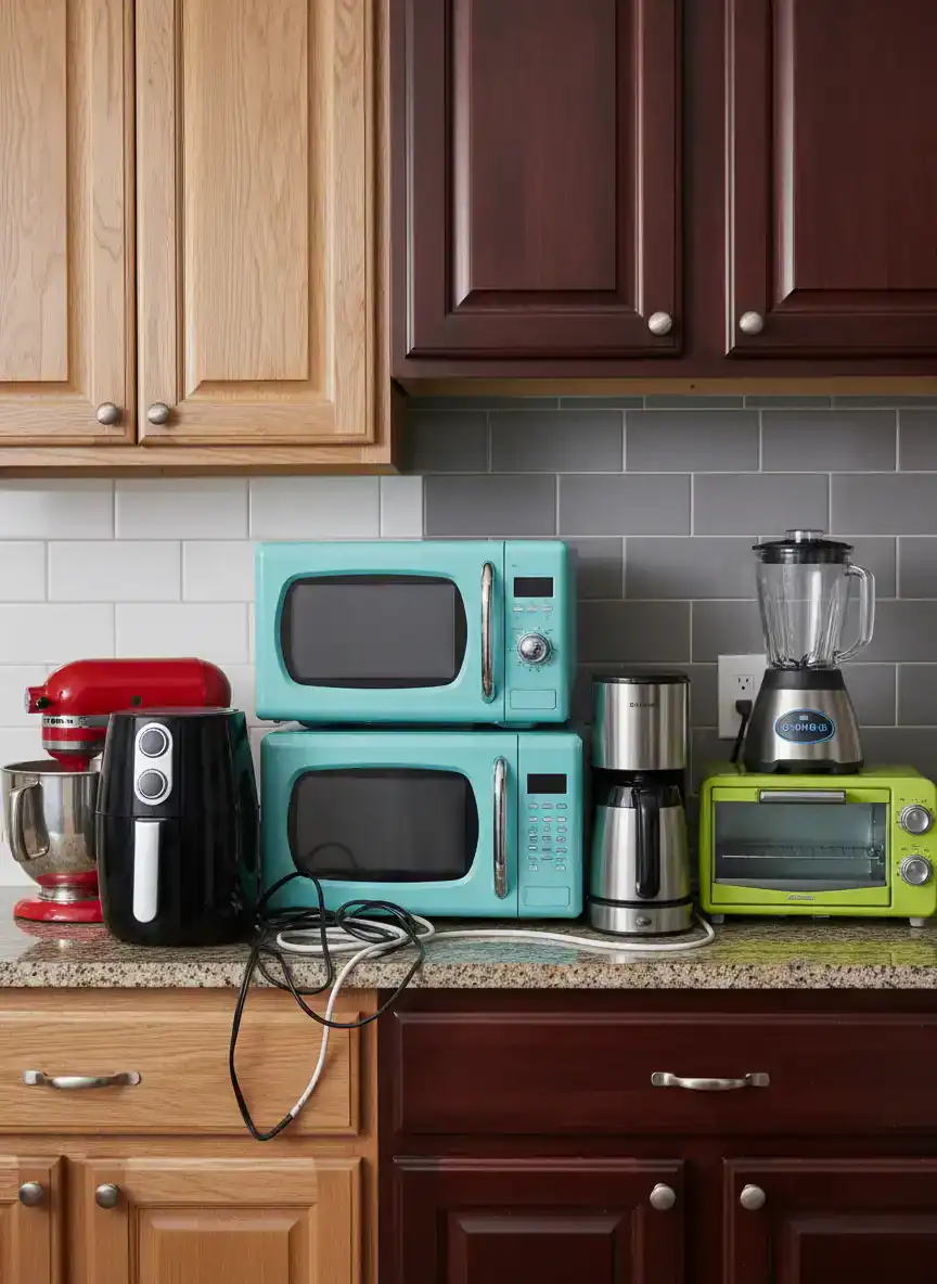 Uncoordinated Kitchen Appliances