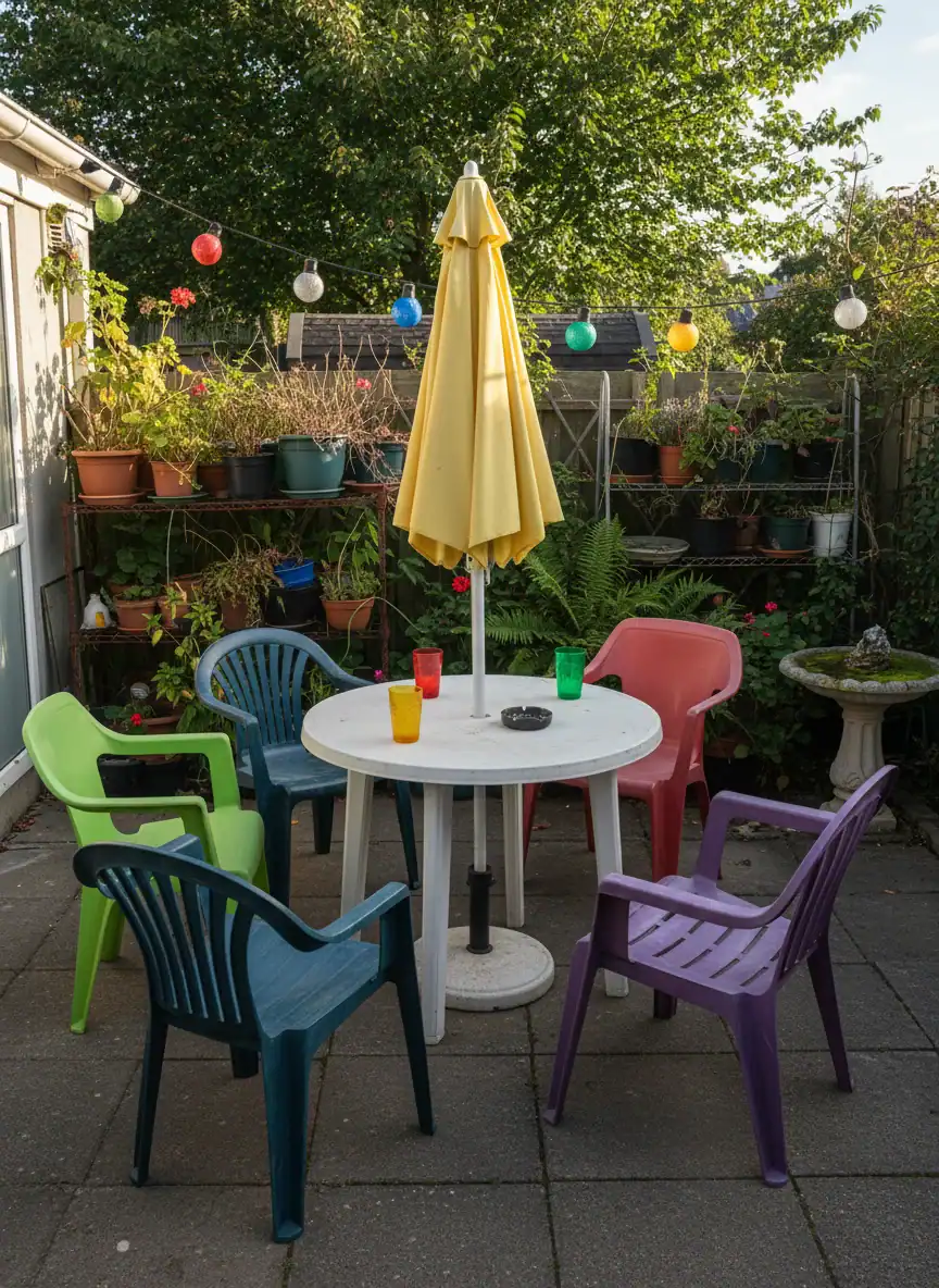 Mismatched Plastic Furniture Sets