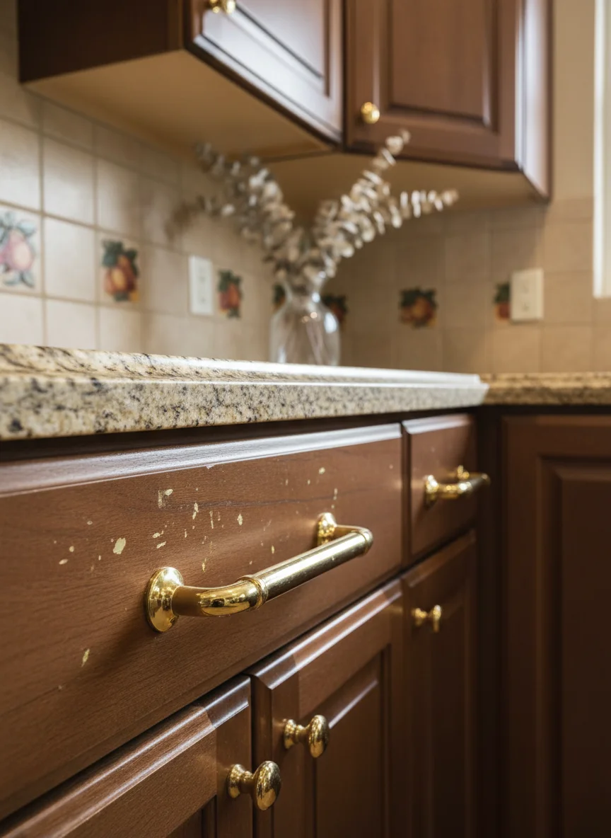 Shiny Lacquered Brass Hardware