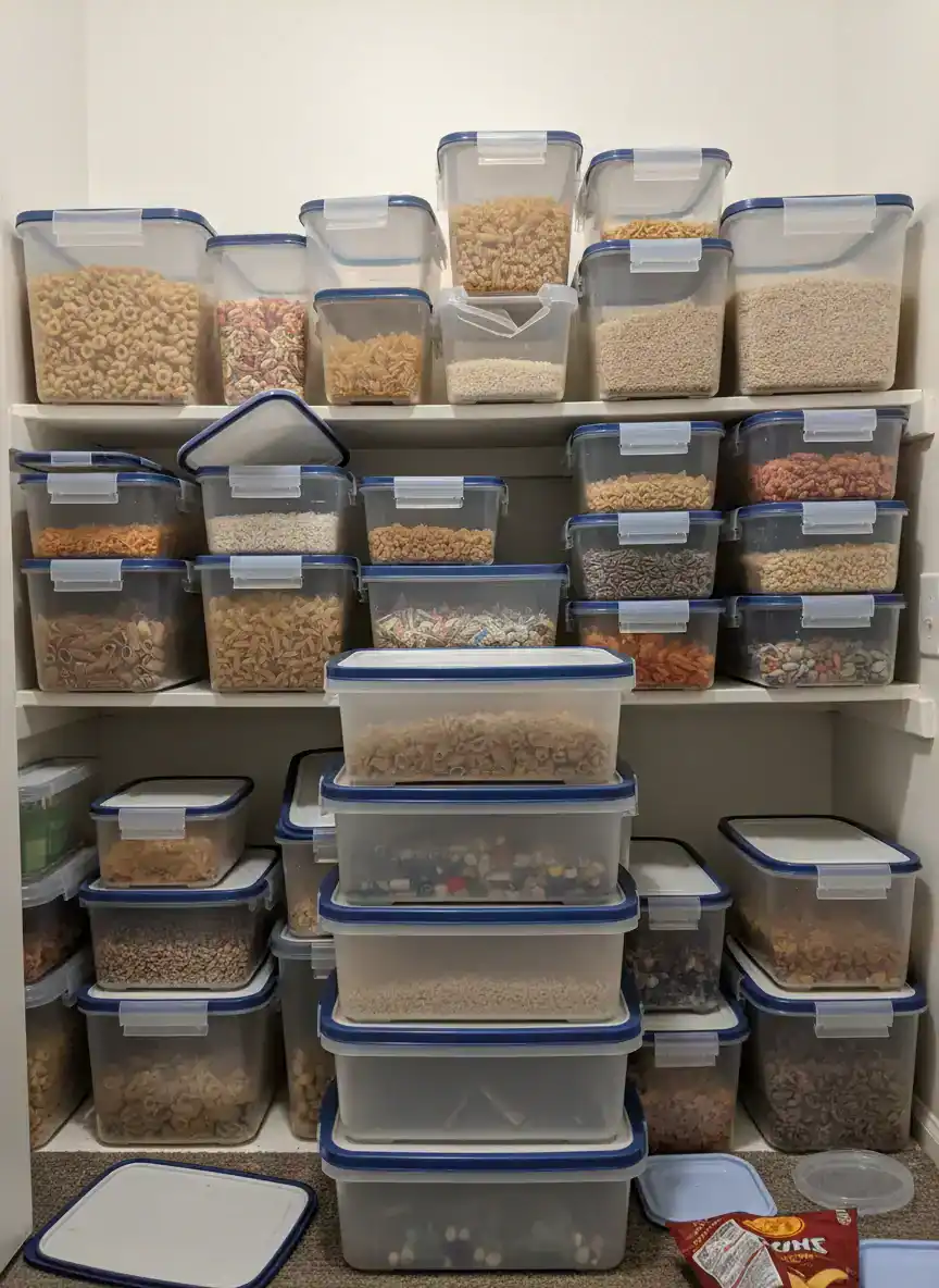 Cheap Plastic Storage Containers on Display