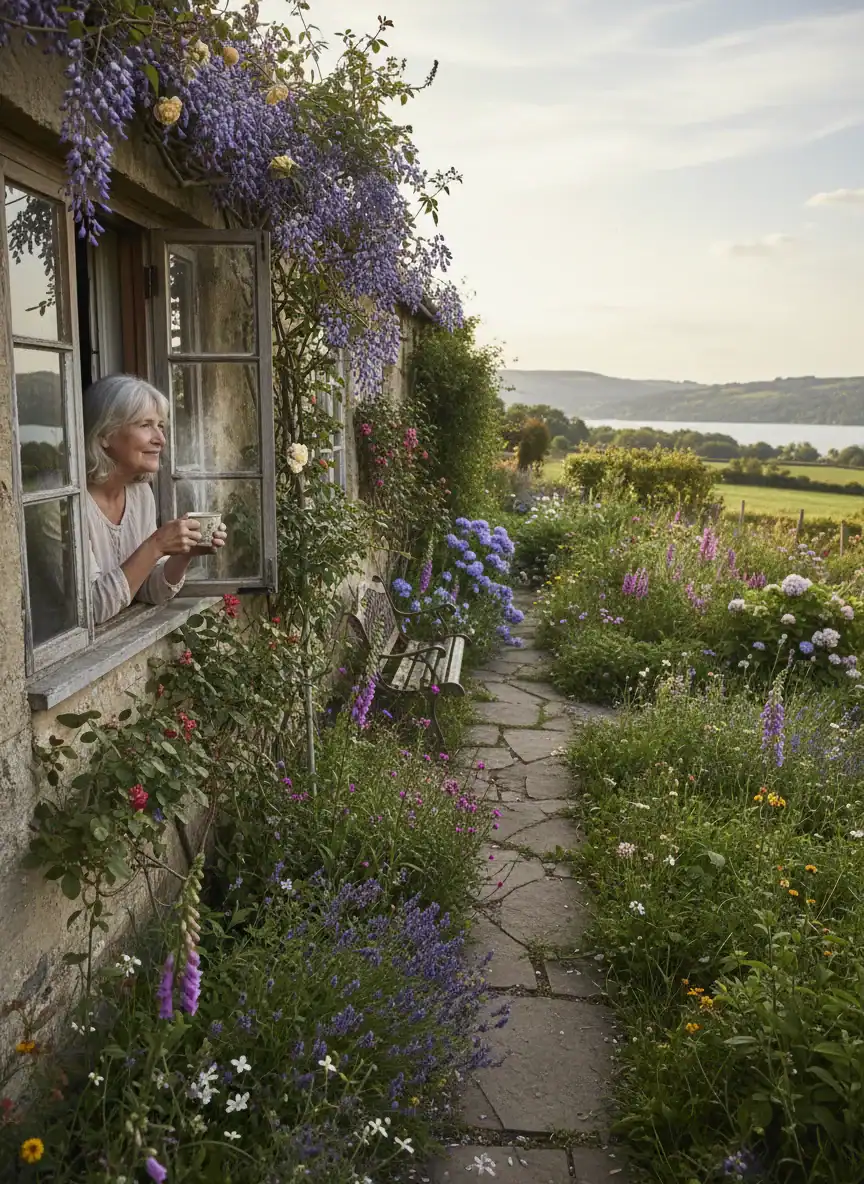 Overlooking Outdoor Spaces as Part of Cottage Charm