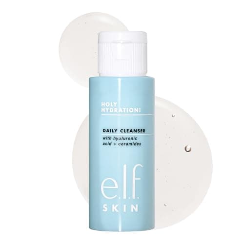 e.l.f. SKIN Holy Hydration! Daily Cleanser Mini, Face Cleanser For Washing Away Excess Oil, Impurities & Makeup, Made With Hyaluronic Acid, Vegan & Cruelty-Free