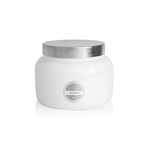Capri Blue Volcano Scented Candles - Luxury Glass Jar Candles for Home Scented with Tropical Fruit & Sugared Citrus - Soy Wax Blend - Capri Blue Volcano - Jumbo White Color (48 oz)