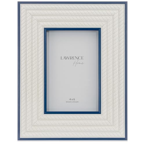 4x6 Breem Frame -Navy with White Rope