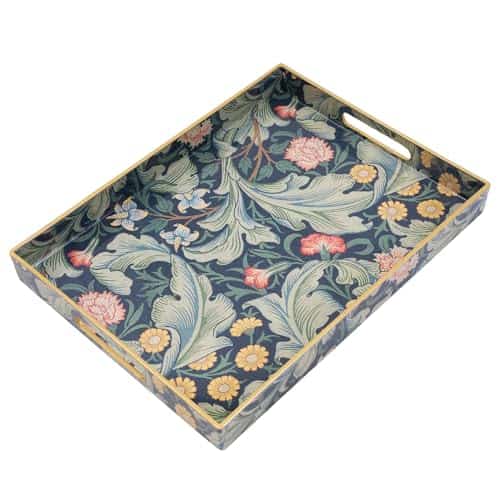 AGIOTA Coffee Table Trays for Living Room Serving Tray with Handles, Modern Large Tray for Ottoman Coffee Table