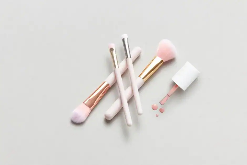 Old Makeup Brushes and Nail Polish